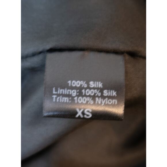 JENNI KAYNE Silk Black Lace Trim Slip Mini Dress US XS - Picture 11 of 13